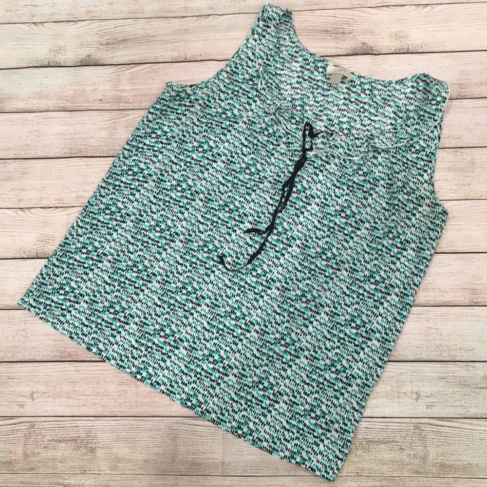 Loft Polka Dot Sleeveless Blouse
